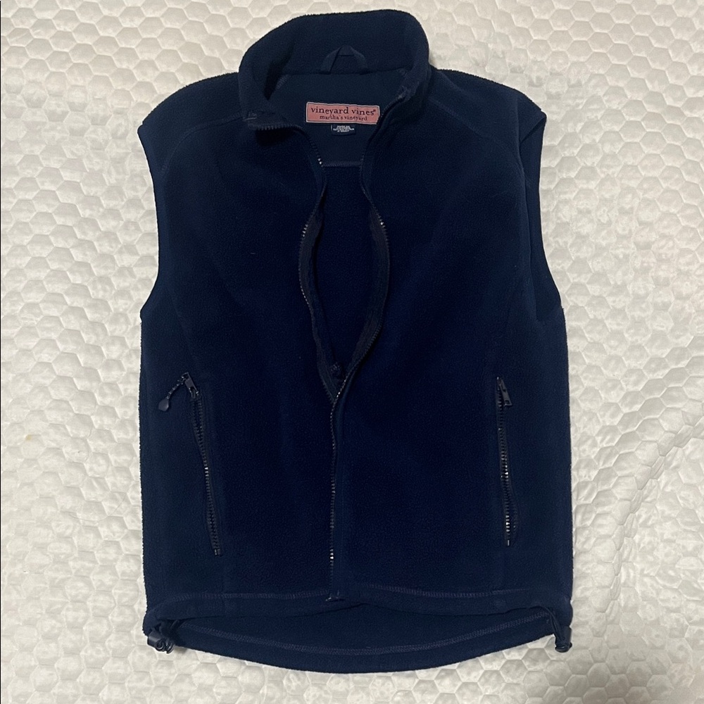 Vineyard Vines Dark Blue Fleece Vest